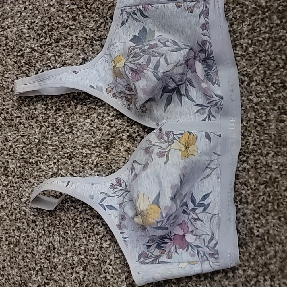 Colorful Floral Bra